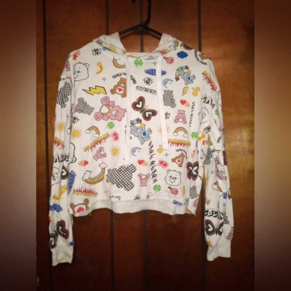 Care Bears crop top hoodie